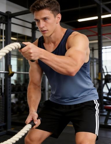 EZRUN Men's Quick Dry Workout Tank Top UPF 50+ Sweat-Wicking Gym Shirt - Image 5