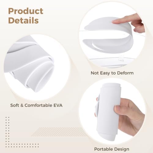 Disposable Pedicure Flip Flops Slippers Bulk,White EVA Flip-Flops Kit,SPA Pedicure Slippers for Adult,Lightweight and Easy to Wear,Ideal for Nail Salons,Hotels,Travel,Home,Party - Image 4
