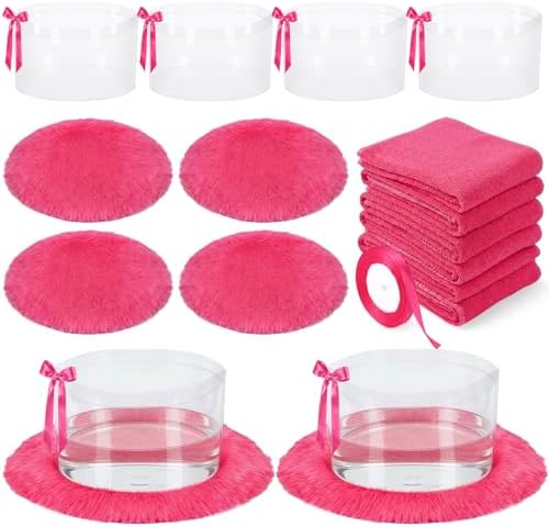 Hunnmingre 18 Pcs Foot Spa Kit for Girls, Rose Red by HunnmingRe