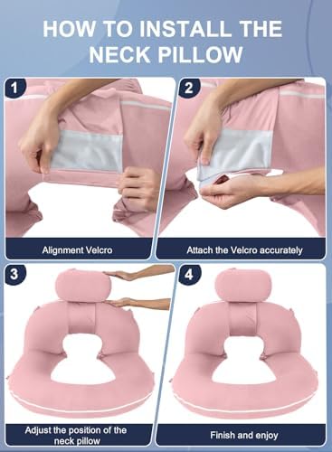 INSEN Reading Pillow, Back Pillow for Sitting in Bed and Couch - Image 7