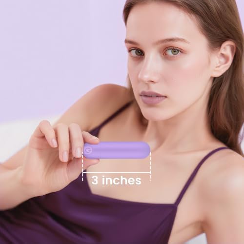 Kverg Mini Massager Waterproof Rechargeable 10 Vibration Light Purple - Image 4