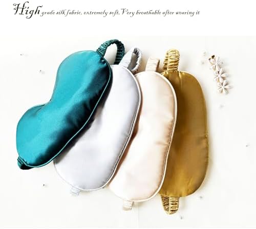 [1 Pack] QSYW Sleep Masks, Satin Eye Mask for Sleeping - Silky Eye Masks Bulk with Storage Bag & Elastic Strap,Leopard - Image 6