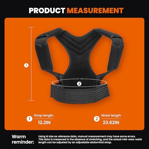 Posture Corrector for Men and Women, Breathable Back Brace, Lumbar Support, Super Lightweight Posture, Neck, Shoulders and Back, Straight Shoulders (Large) - Image 4