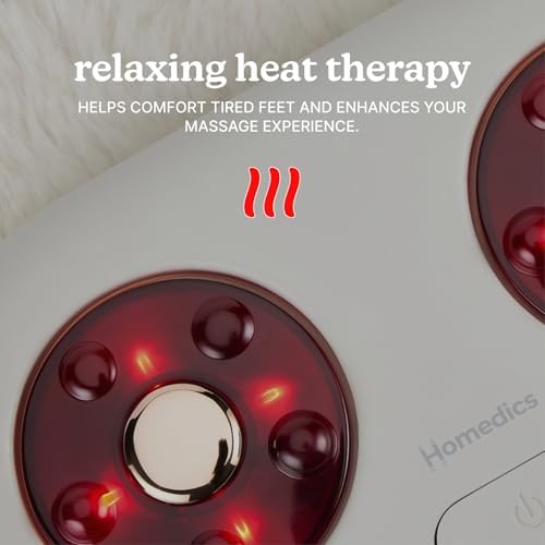 Homedics MaxComfort Shiatsu Foot Massager with Heat, Rotating Massage Nodes - Image 5