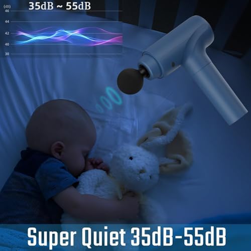 cotsoco Massage Gun Deep Tissue, Muscle Massage Gun Back Massager for Pain Relief, 20 Speeds Handheld Electric Massager Tool with Silent Brushless Motor, Suitable for Gym Office Home Travel - Image 5