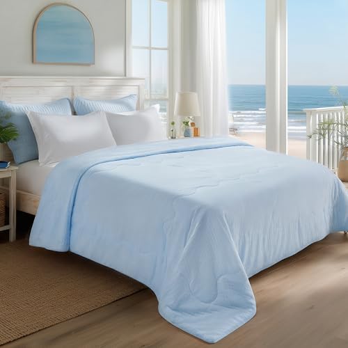 Deconovo Cooling Blanket Queen for Hot Sleepers, Lightweight Comforter - Image 2