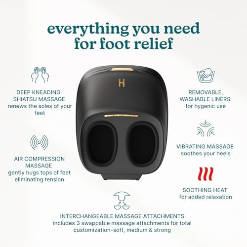 Homedics ModMassage Shiatsu Foot Massager with Heat and Air Compression - Image 4