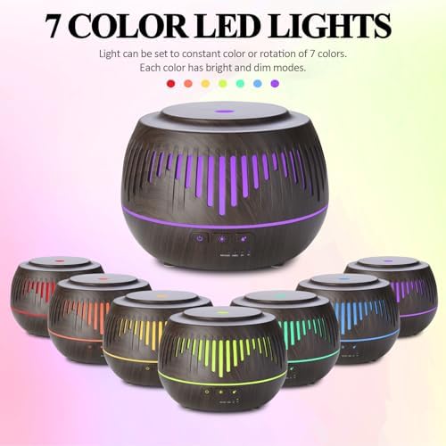 Humidifiers for Bedroom Large Room Home Whole House Baby Kids Plants,Cute Aromatherapy Diffuser 500ml Ultrasonic Cool Mist Humidifier Quiet,Essential Oil Diffusers with LED Night Light Remote - Image 3
