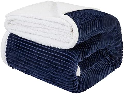 LBRO2M Sherpa Fleece Bed Blanket Super Soft Plush Warm Throw Twin 65"X90" by LBRO2MBedding