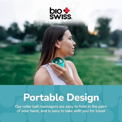 BioSwiss Roller Ball Massager, Handheld Full Body Massage Tool for Back, Legs, and Muscles - Image 3