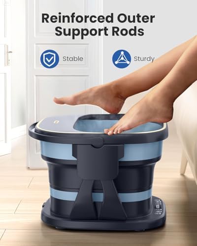 Puboo Collapsible Foot Spa Bath Massager with Heat, Precise Temp Control - Image 3