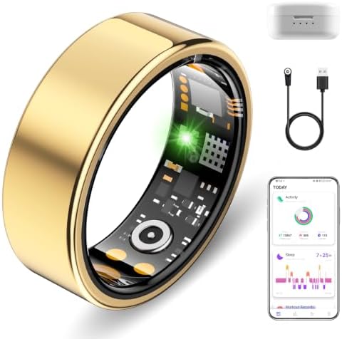 Smart Ring for Women Men, Sleep Activity Health Tracking Ring by Genhaoqi