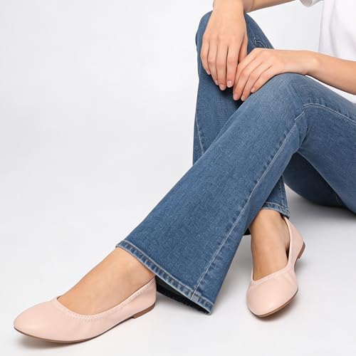 LM Women's Ballet Flats Round Toe Slip On Flats Shoes Casual Dress Shoes Foldable Portable Travel Ballet Flat - Image 2