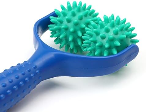 2PCS Handheld Spiky Massage Balls Rollers Compact and Portable Muscle Relaxation Tools with Handle-Deep Tissue for Pain Pressure Relief Whole Body Sensory Self Relax Massager Stick - Image 6
