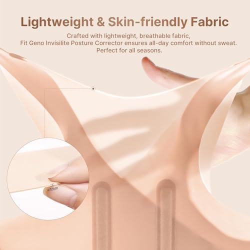 Fit Geno Invisilite Posture Corrector for Women Adjustable Upper Back Brace - Image 6