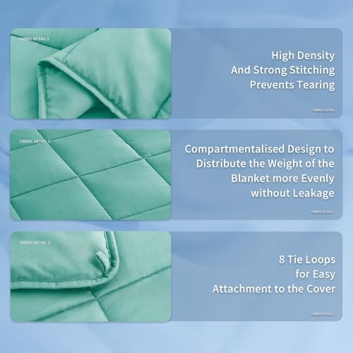 Topcee Weighted Blanket (25lbs 88"x104" Cal King Size) Soft Cooling Heavy Blanket Sleeping, Apply to 240-260 lbs Body, Thick Breathable Blanket with Glass Bead, Easy Care - Image 5