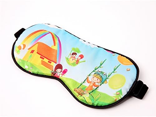 100% Natural Silk Sleep Eye Mask Kids, Cute Night Sleeping Mask with Adjustable Elastic Strap for Newborn (Baby Cute Child) - Image 2
