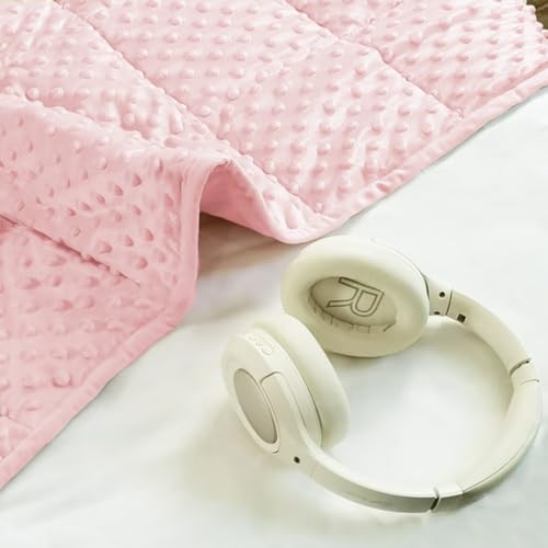 ALANSMA Reversible Weighted Blanket for All Season, Luxury Velvet, Warm and Cool, Adult Kids 5Lb Weighted Blanket, Enjoy Sleeping Anywhere(Pink,36"x48" 5lbs) - Image 6