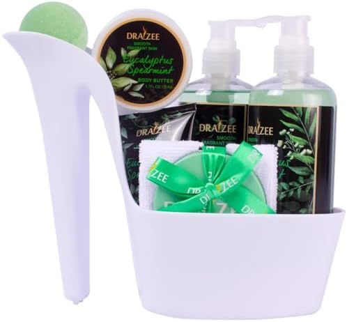 Draizee Heel Shoe Spa Gift Basket for Women, Eucalyptus Spearmint Scented by Draizee