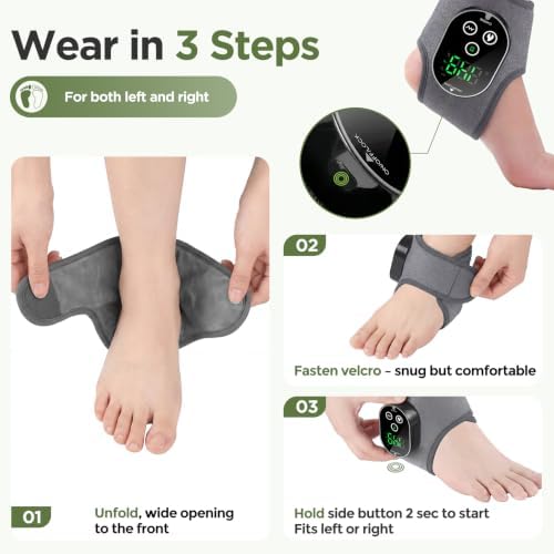 Foot Massager for Neuropathy Pain Relief Ankle Heating Pad with Massage - Image 6