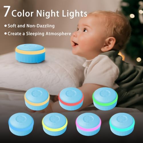 White Noise Sound Machine with Night Light for Sleep Baby Adults - Image 2