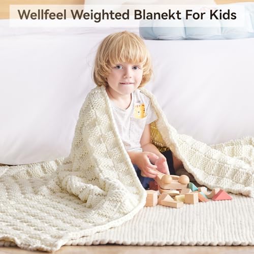 Knitted Weighted Blanket for Adult, No Beads Heavy Blanket 50"x60" 7lbs - Image 2