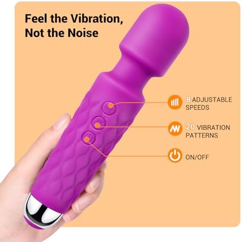Personal Wand Massager, Power Wand Wireless Rechargeable Handheld Vibrating Massager, Body Massaging for Woman Back Neck Muscle Aches - Image 2