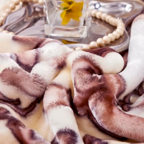 9 lbs Heavy Korean Mink Blanket Queen Size 79×91 inch, Silky Soft and Warm, 2 Ply Reversible Raschel Bed Blanket. - Image 7