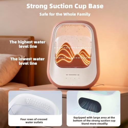 8-in-1 White Noise Sound Machine with Rain Drop Real Sound, Amber - Image 6