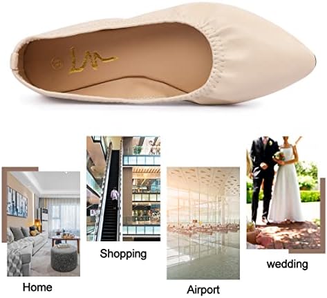 Women's Ballet Flat Slip On Flats - Classic Casual Dress Shoes, Foldable Portable Travel Ballet Walking Shoes - Image 6