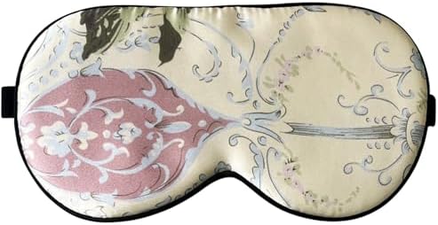 Maxfeel 100% Pure Silk Eye Mask Sleep Eye Mask Eye Cover Eyeshade Sleeping Eye Mask Floral Colors (#28) by MAXFEEL