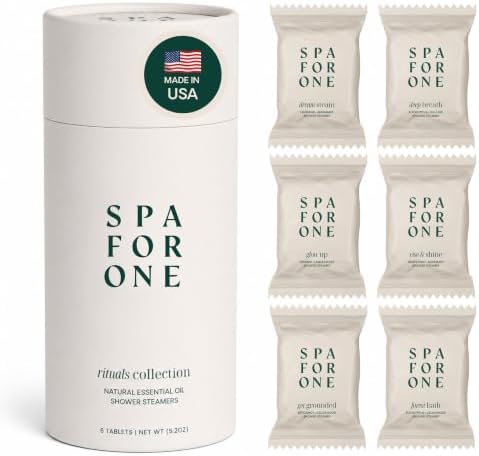 Shower Steamers Aromatherapy, Self Care Gifts - Variety 6 Pack by SpaForOne