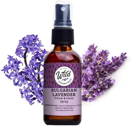 Wild Essentials All Natural Essential Oil Sprays, 2 Ounce, 60ml, Organic Witch Hazel, Aromatherapy, Made in USA by WildEssentials