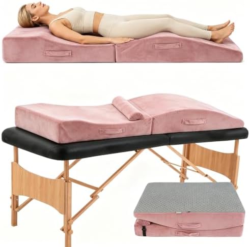 Lash Bed Topper,Ergonomic Massage Table Pad,Foldable,27.5"W *70"L by GIVANLEE
