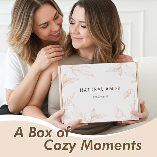 Natural Amor Spa Gift Set with Blanket 7 PCs– Handmade Bath & Body Self-Care Box – Includes Bath Bomb, Candle, Soap, Hand Cream – Perfect for Relaxation & Gifting - Image 3