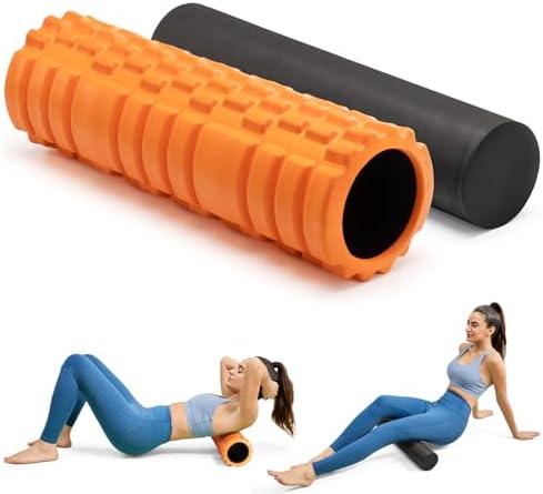 Krightlink 2-in-1 18" Foam Roller Set for Deep Muscle Massage by Krightlink