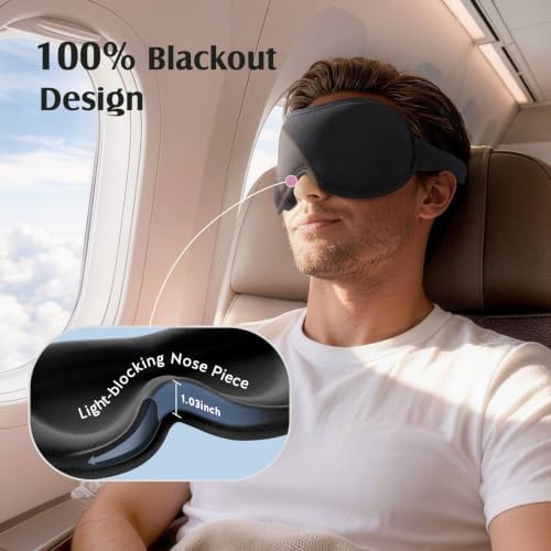 YFONG Sleep Mask Women Men for Lash Extension, Breathable Bamboo Viscose - Image 4