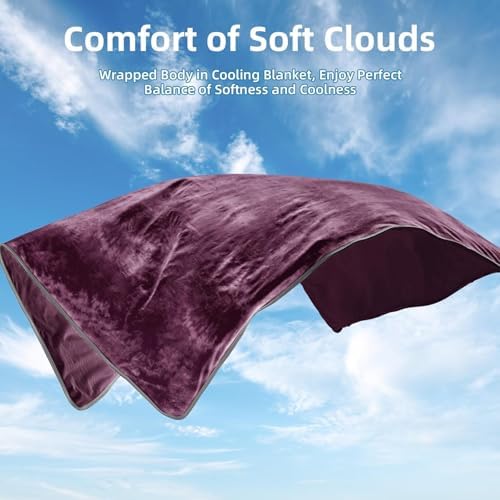 inhand Cooling Blanket Twin(60"x80",Purple) College Dorm Essentials - Image 6