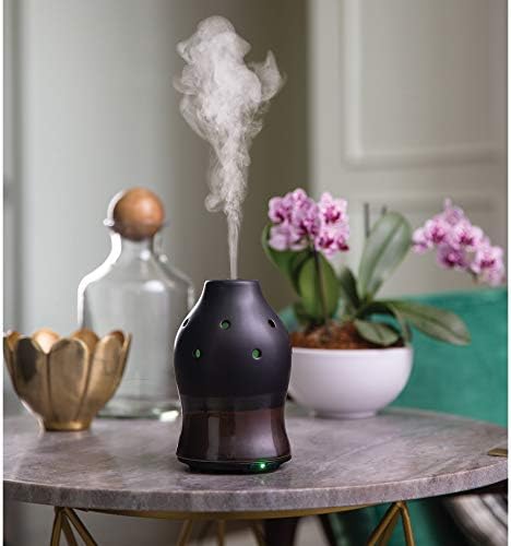 Airome Black Dipped Medium Essential Oil Diffuser|100 mL Humidifying Ultrasonic Aromatherapy Diffuser 8 Colorful LED Lights, Intermittent & Continual Mist, Auto Shut-Off - Image 3