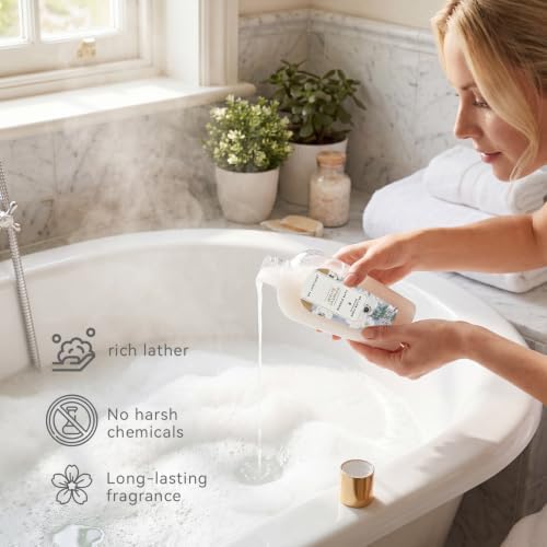 Spa luxetique 8pcs Jasmine Gift Set for Women, Spa Gift Baskets Bath and Body Gifts with Shower Gel, Bubble Bath, Birthday Anniversary Christmas Gifts for Mom - Image 5