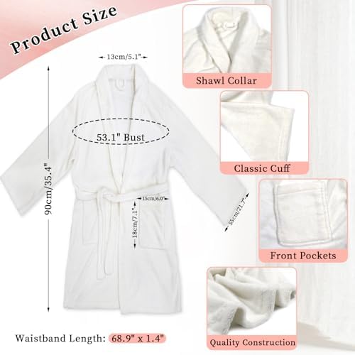 my novel things Birthday Gifts for Women Spa Robe and Slippers Set Kit - Image 2