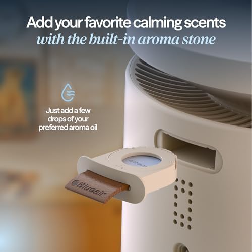 BLUEAIR Room Humidifier - DreamWell - 48Hr Top-Fill Mist-Free InvisibleMist Technology Aroma Stone for Essential Oils and Soothing Mood Lighting - Quiet Operation for Bedroom and Home Use, Beige - Image 5