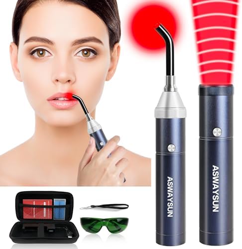 Infrared Red Light Device for Joints & Muscles, 460:630:660:850:900nm Cold Sore, Portable Near Infrared Wand for Face & Body Mouth Nose Effective 2 in 1 Modes by DentPuller