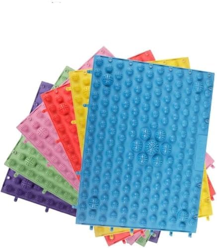 Foot Massage Mat Massage Pad Bathroom Mat Yoga Mat Outdoor Game 4PCS (Blue) by Unknown