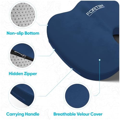 FORTEM Seat Cushion & Lumbar Support for Office Chair, Wheelchair, Car - Image 4