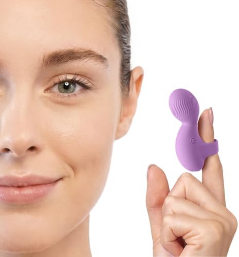 Multifunctional Finger Massager, Waterproof Rechargeable Mini Portable Body Massage Tool for Relaxation (Lavender) by Unknown
