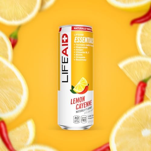 LIFEAID Vitality Blend, Daily Vitamins, Healthy Soda Replacement, 100% Clean, Vegan, GF cans, 12 Fl Oz (Pack of 24) - Image 2