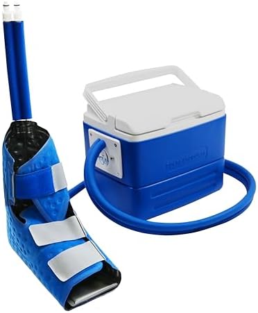 Polar Active Ice 3.0 Cold Therapy Ice Machine System with Programmable Timer, Foot and Ankle Therapy Pad, Lightweight 9 Quart Cooler, Quiet Pump, Strong Cryotherapy Pain Relief Treatment by PolarProducts