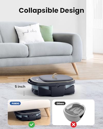 Puboo Collapsible Foot Spa Bath Massager with Heat, Precise Temp Control - Image 5