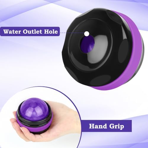 Coolrunner Massage Ball, Manual Roller Massager, 2-Pack Handheld Self Massage Therapy and Relax Full Body Tools for Sore Muscles, Shoulders, Neck, Arms, Legs, Back, Foot, Body (Pink+Purple) - Image 3